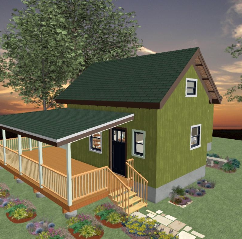 Tiny House Plans 473 SQ FT | Construction Concept Design Build LLC